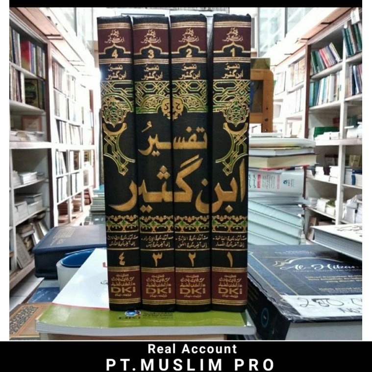 (ORIGINAL) Kitab Tafsir Ibn / Ibnu Kasir / Katsir 4 Jilid Beirut