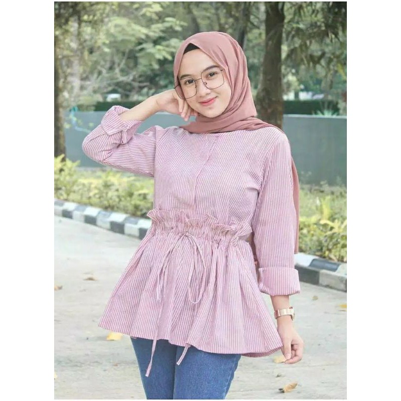 Baju Atasan Muslim Wanita Blus Savira Terbaru | Baju Atasan Muslim Wanita Untuk Hari Lebaran