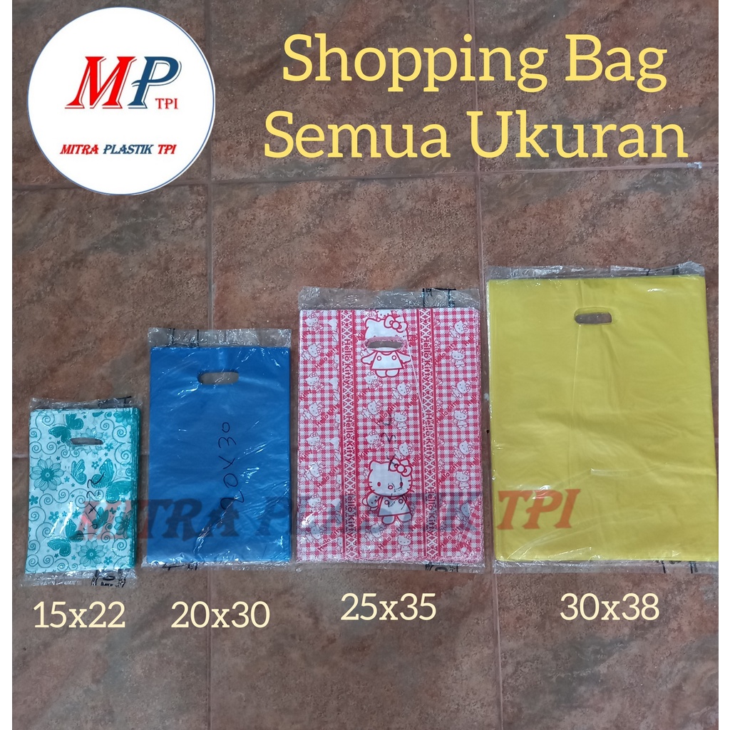Kantong Shopping Bag Kecil / Plastik Shopping / Kantong Plong