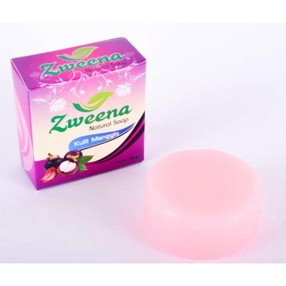 promo Zweena Natural Soap Kulit Manggis (Sabun Herbal Ber BPOM)