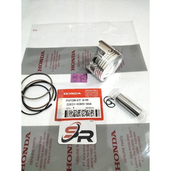 PISTON KIT(OS_50_KWB) HONDA ORIGINAL REVO FIT ABSOLUTE 110  BLADE KOMPLIT