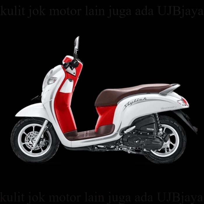 Kulit Jok Motor Scoopy 2010-2022 BAHAN ORI Sarung Jok Motor Scoopy 2010-2022 G15