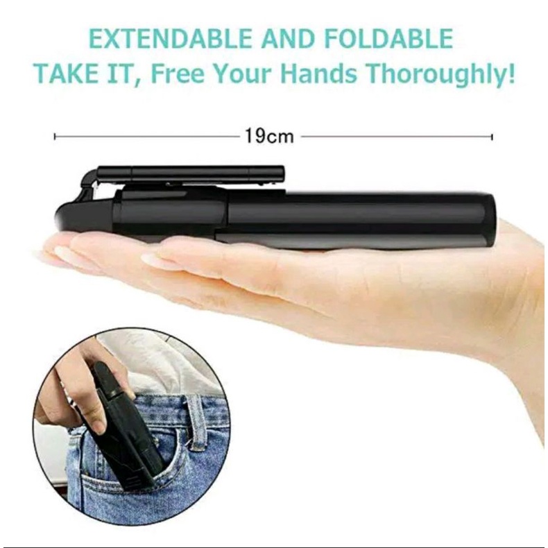 PROMO !! S03 Tongsis Tripod  Bluetooth S03 Selfie Stick Tripod Tongsis + Remote  Wireless S03 3in1