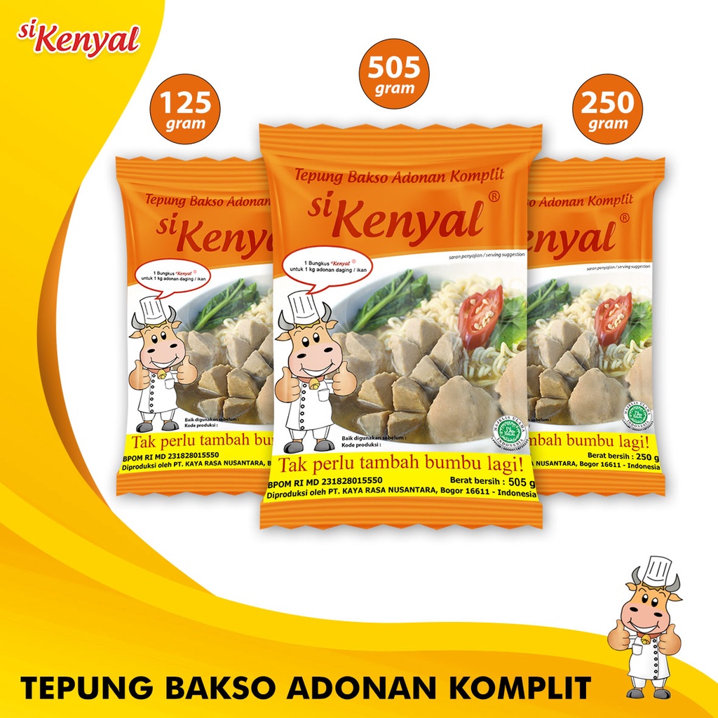 Jual Tepung Bakso Adonan Komplit Sikenyal 250gr Shopee Indonesia