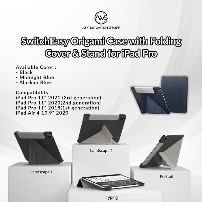 SwitchEasy Origami Case with Folding Cover &amp; Stand for iPad Pro 11 inch