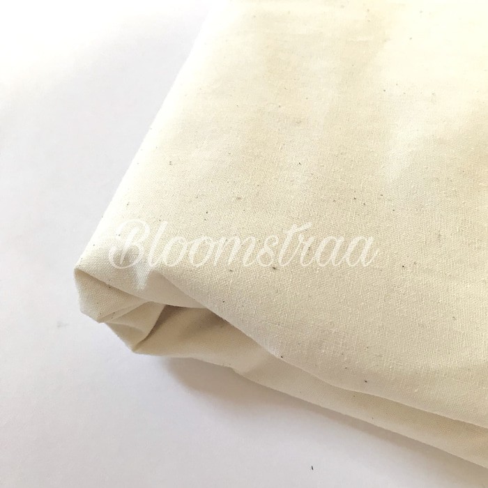 Jual Kain Blacu Tebal Putih Bahan Blacu Tebel Rapat Grey Katun Mori Murah Shopee Indonesia