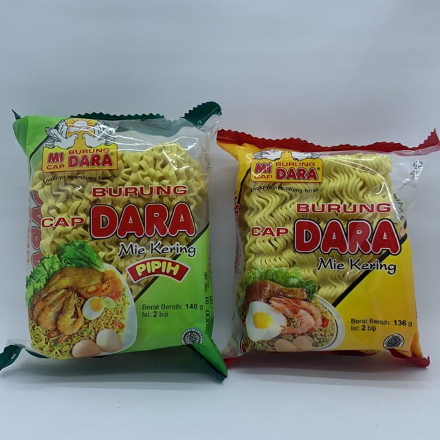 

Mie Kering Cap Mi Burung Dara 136gr