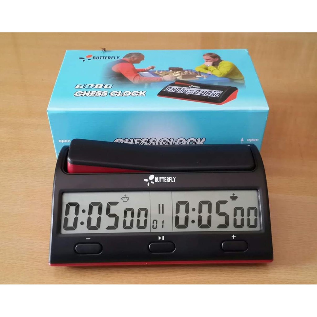Jam catur Butterfly 8888 digital chess timer