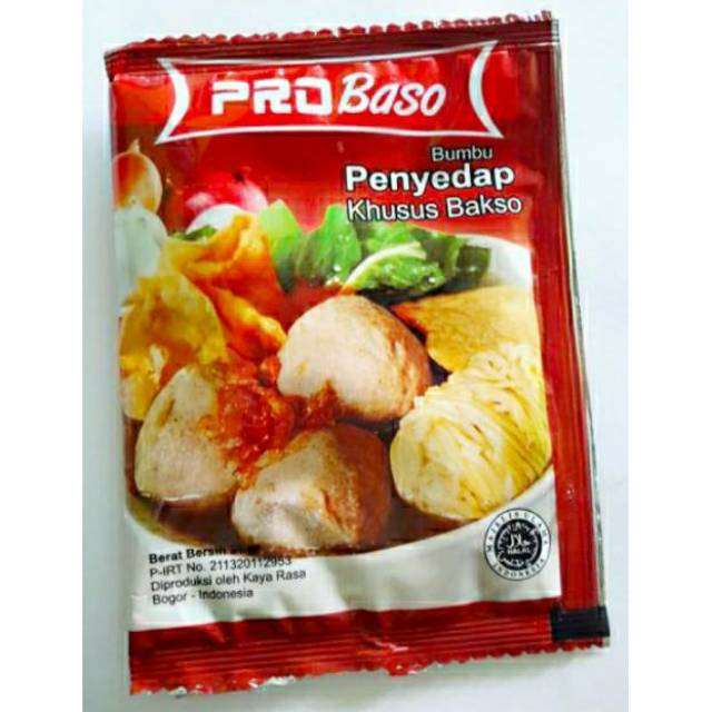 

Probaso Penyedap Rasa Bakso 21Gram ( isi 10 bks )