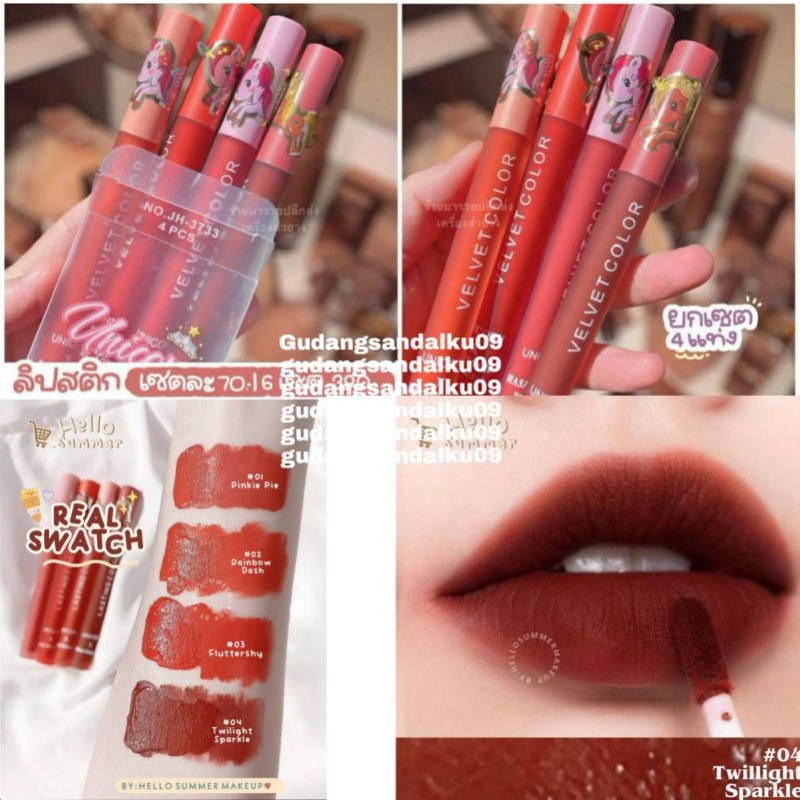 𝗩𝗘𝗟𝗩𝗘𝗧 𝗠𝗔𝗧𝗧𝗘 // 𝗠𝗔𝗧𝗧𝗘 𝗟𝗜𝗣𝗚𝗟𝗢𝗦𝗦 - LIPSTIK WATERPROOF HASIL MATTE DAN TAHAN LAMA PONY