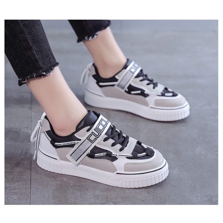COD New Item !!! M19 Sepatu Sneakers Wanita Korea Casual Sport Shoes Sapatu Sneaker Cewek Import-5