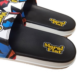 Moral Flat Sandal Slop Casual-Galaxy Series-Full Color Slide White-40_SOL_TEBAL