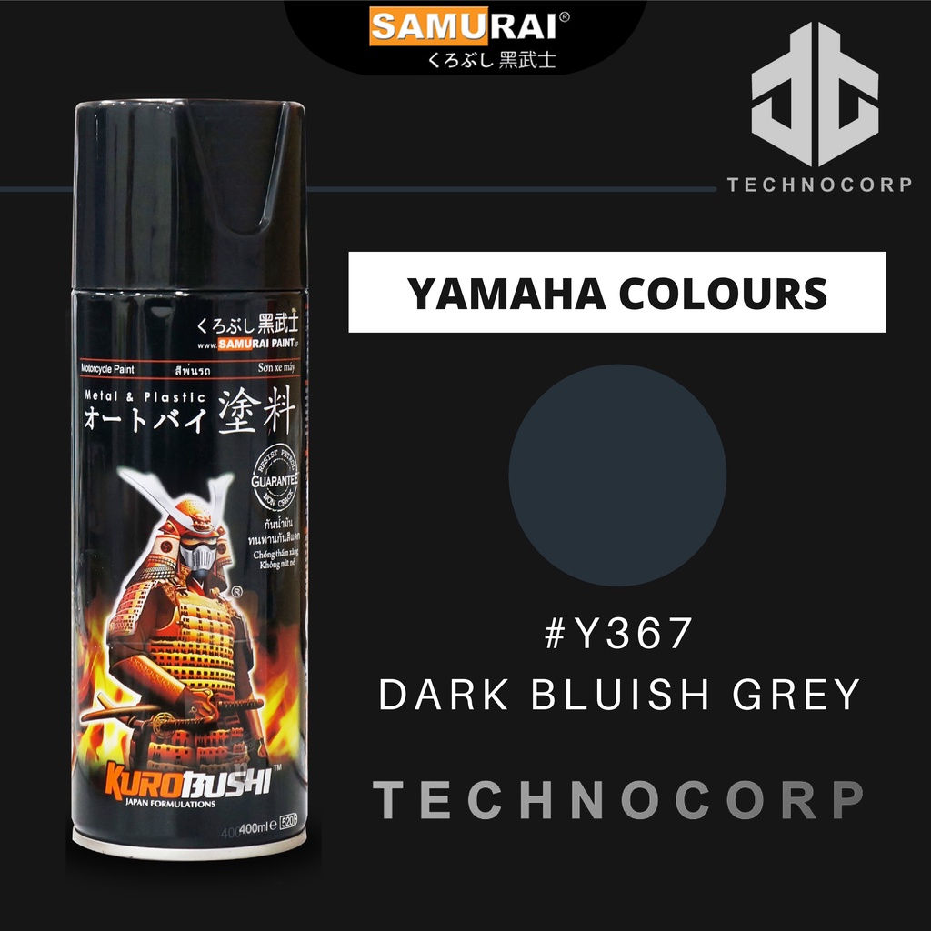 

Cat Semprot SAMURAI PAINT Y367 DARK BLUISH GREY / YAMAHA GREY METALLIC