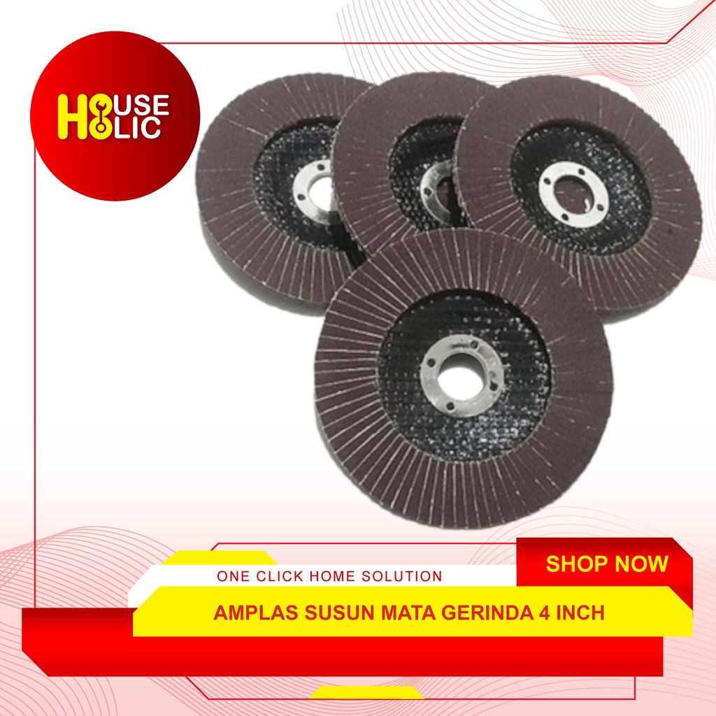 Flap Disc / Amplas Susun 4&quot; / Mata Gerinda Gurinda Tebal 4 Inch