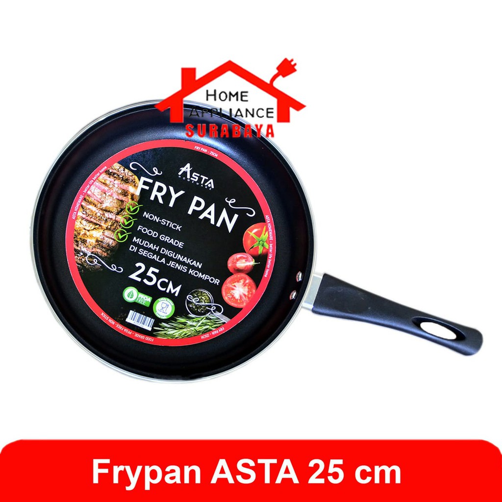 Panci Penggorengan Frypan Non Stick Anti Lengket Asta 25 CM ROFP-02 / ROFP 02