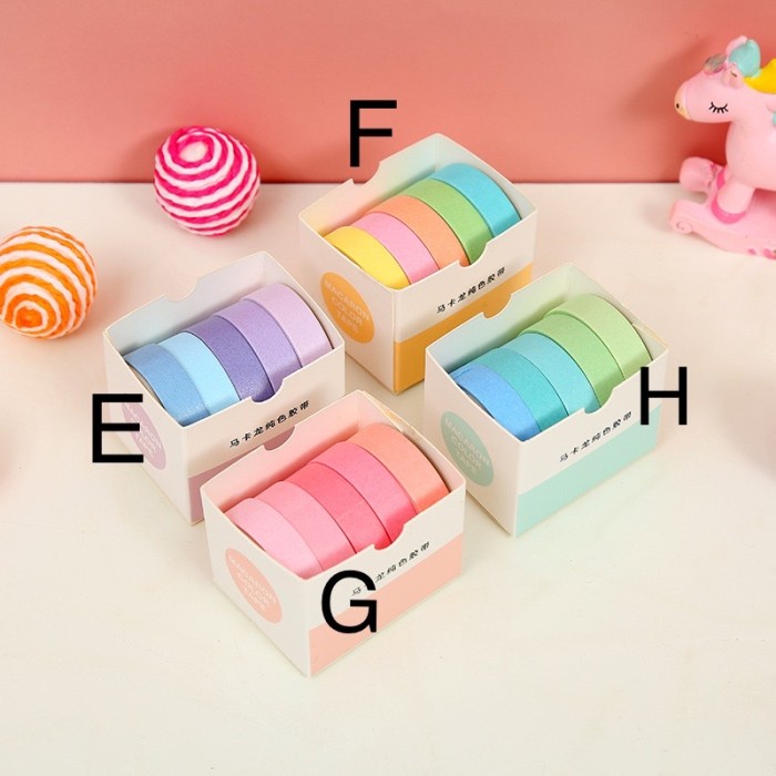 

Promo Bulan Ini Washi Tape Selotip Set Basic Color Warna Dasar Bagus