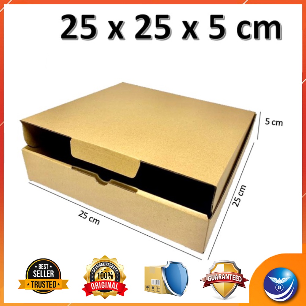 

KARDUS | KARTON | DUS BOX POLOS 25X25X5 CM | KARDUS EXTRA PACKING