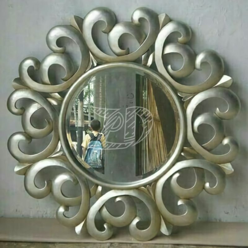 kaca cermin hias dinding ukir jepara