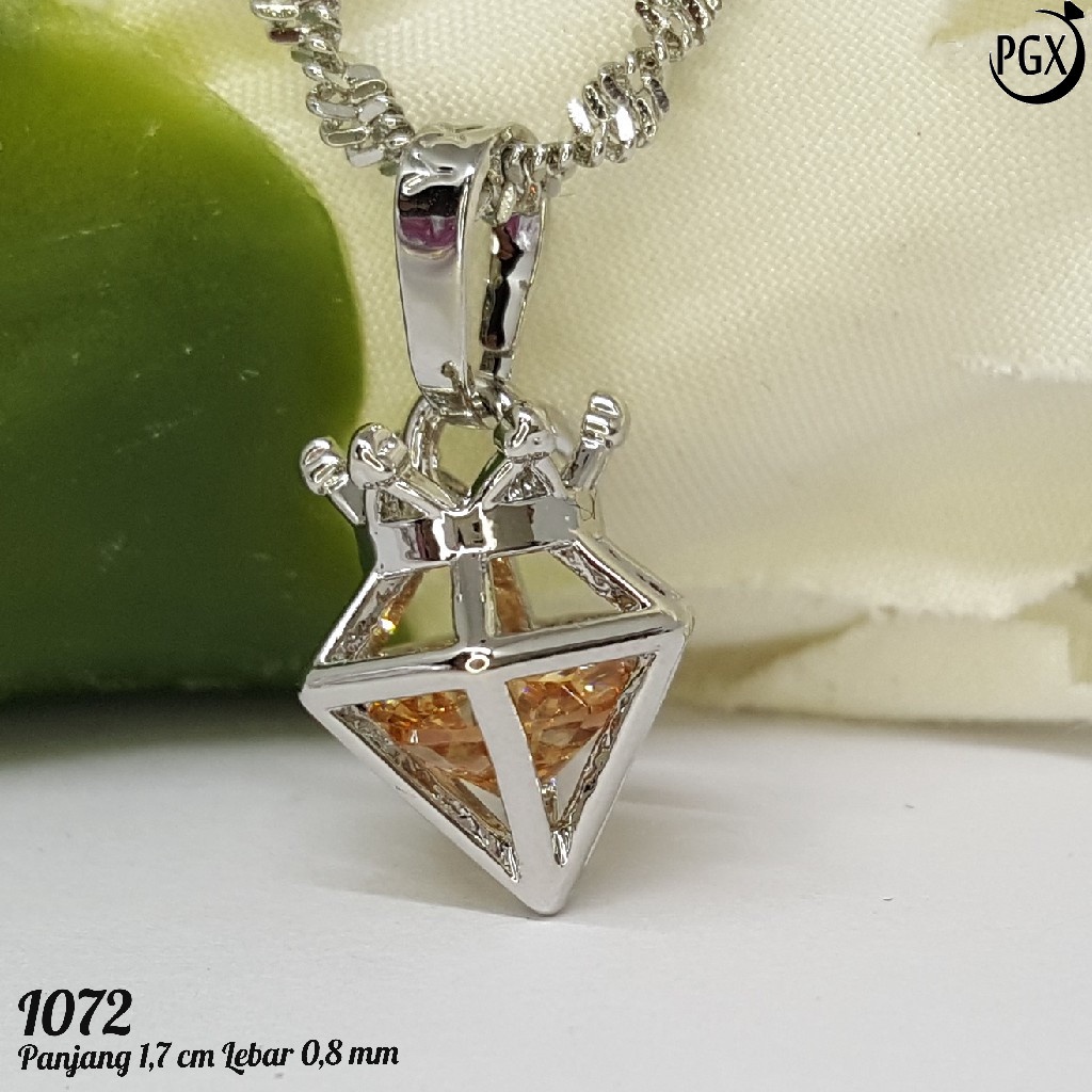 PGX Liontin Kalung Xuping Wanita Aksesoris Fashion Perhiasan Lapis Emas  - I072