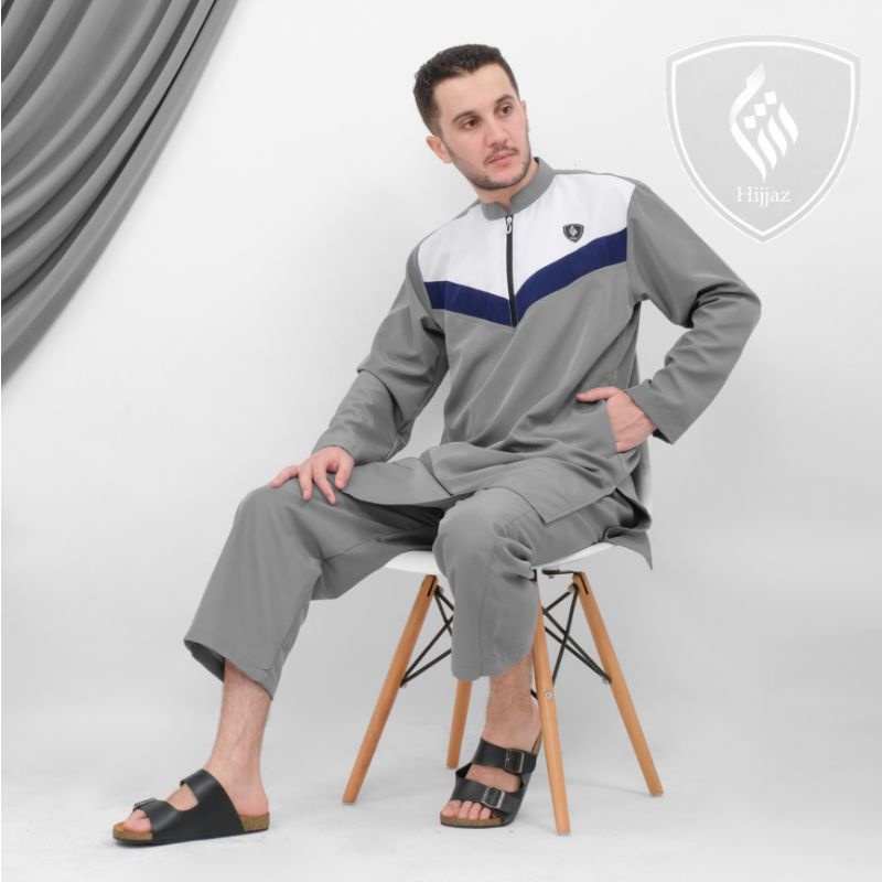 Setelan Qurta Pakistan Pria - Baju Koko Pria - Setelan Koko - Setelan Pria Baju Celana Peci Dan Tasb