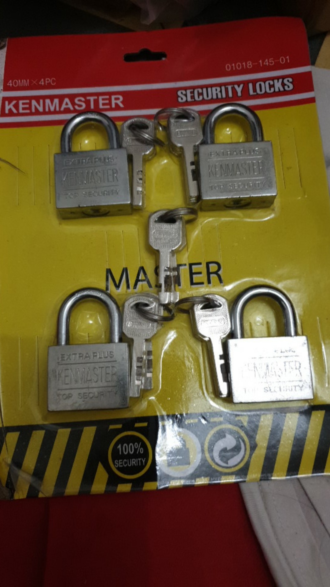 Kenmaster Gembok Master Key 40mm - 4 Buah