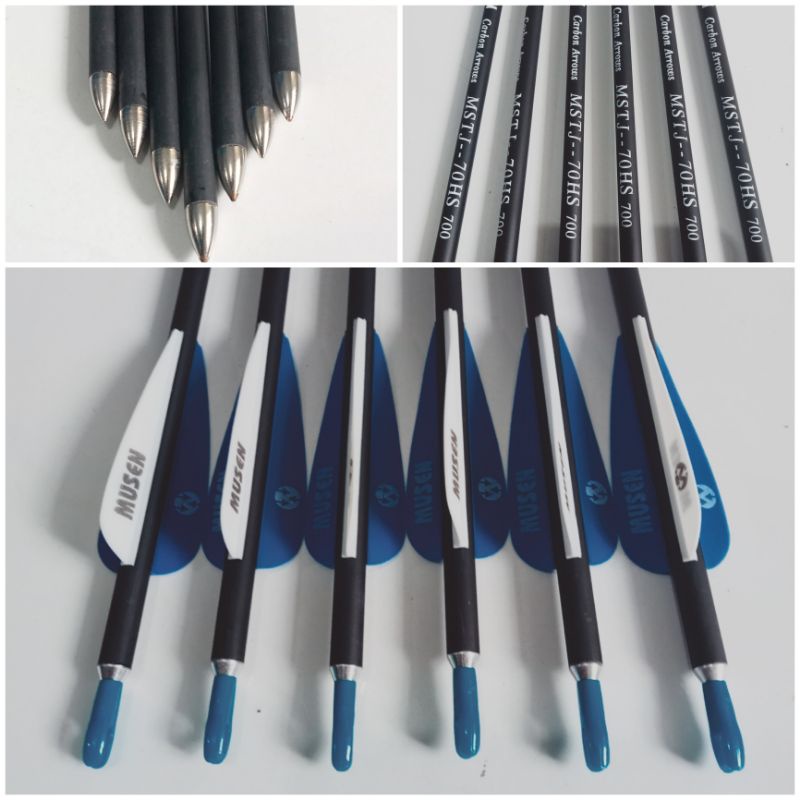 Arrow MUSEN MSTJ-70HS - Arrow Mix Carbon Anak Panah OD7mm - MUSEN MSTJ-70HS Mix Carbon Arrow - Olahr
