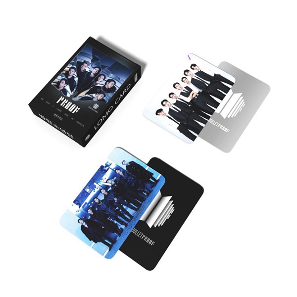 lomo card BTS proof photocard 55pcs print 2 sisi bolak balik agk030 (2f1)