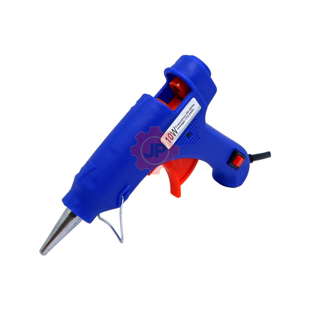 PAKET JP GLUE GUN 10 WATT &amp; LIPPRO REFILL LEM TEMBAK LILIN BAKAR KECIL