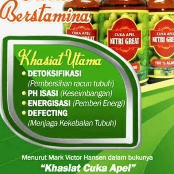 

TERMURAH Nutrigreat Cuka Apel Vinegar Organic Apple Cider Non Alkohol Ampuh Kode 105