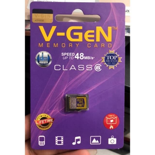 Memory card 4GB V-gen original kartu memory 4gb