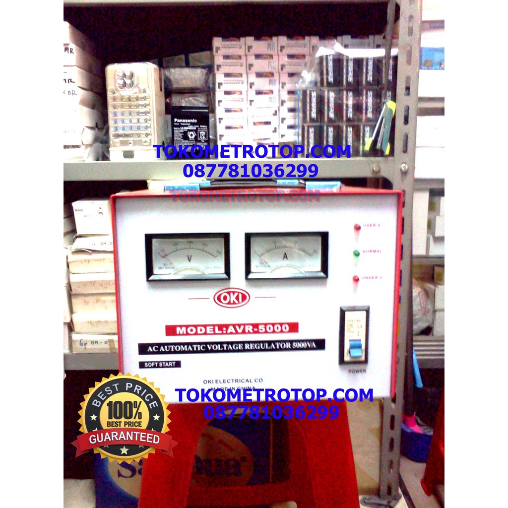 STABILIZER LISTRIK MEREK OKI 5000VA