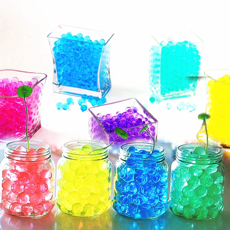 1000pcs / Bag Crystal Floor, Hydrogel Mud Gel Kids Toy Water Beads Growing Water Balls