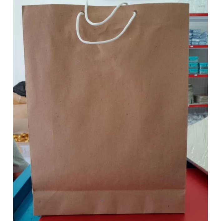 

DOV Paper bag polos coklat / tas kertas belanja / shoping / kantong souvenir tali