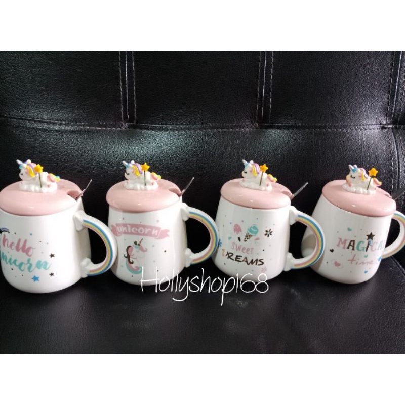 Gelas Dino/Mug Dino/gelas Dan sendok dino/gelas unicorn/mug unicorn