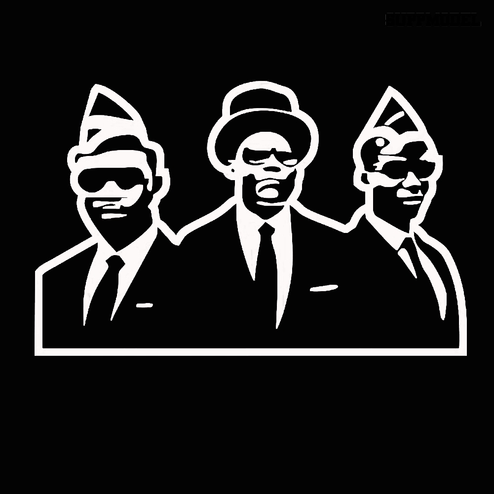 Sticker Decal Dekorasi Jendela Mobil Motif Gambar Pria Afrika Warna Hitam