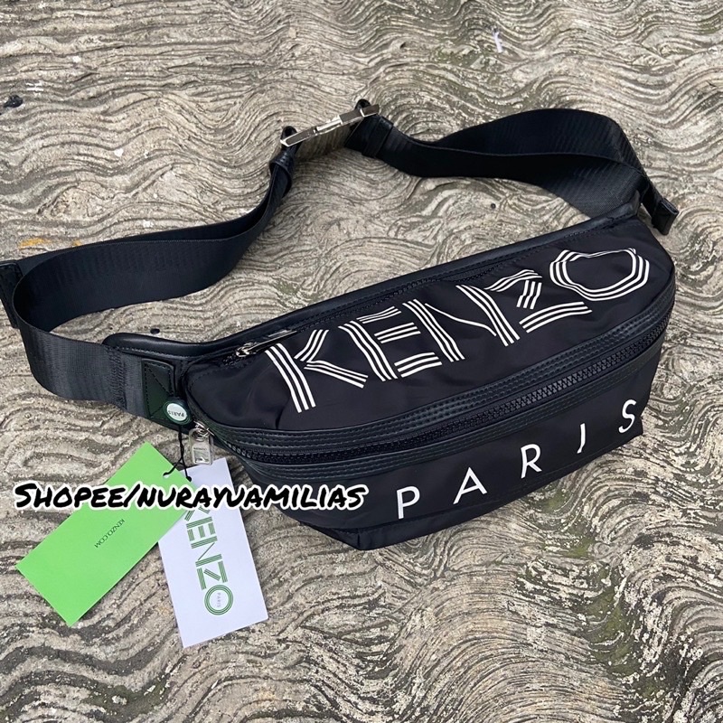 Waistbag KZ Paris import tas selempang pria wanita kz waist bag pria wanita branded import