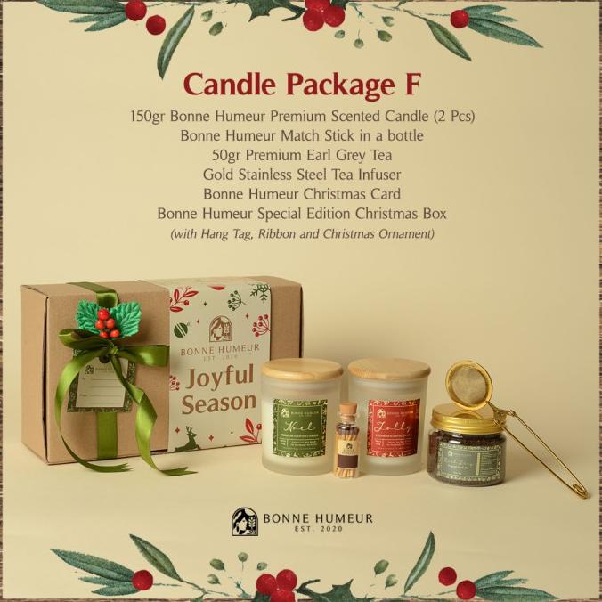 

CHRISTMAS HAMPERS CANDLE PACKAGE F KADO PARCEL GIFT SET HADIAH NATAL DF161DSD