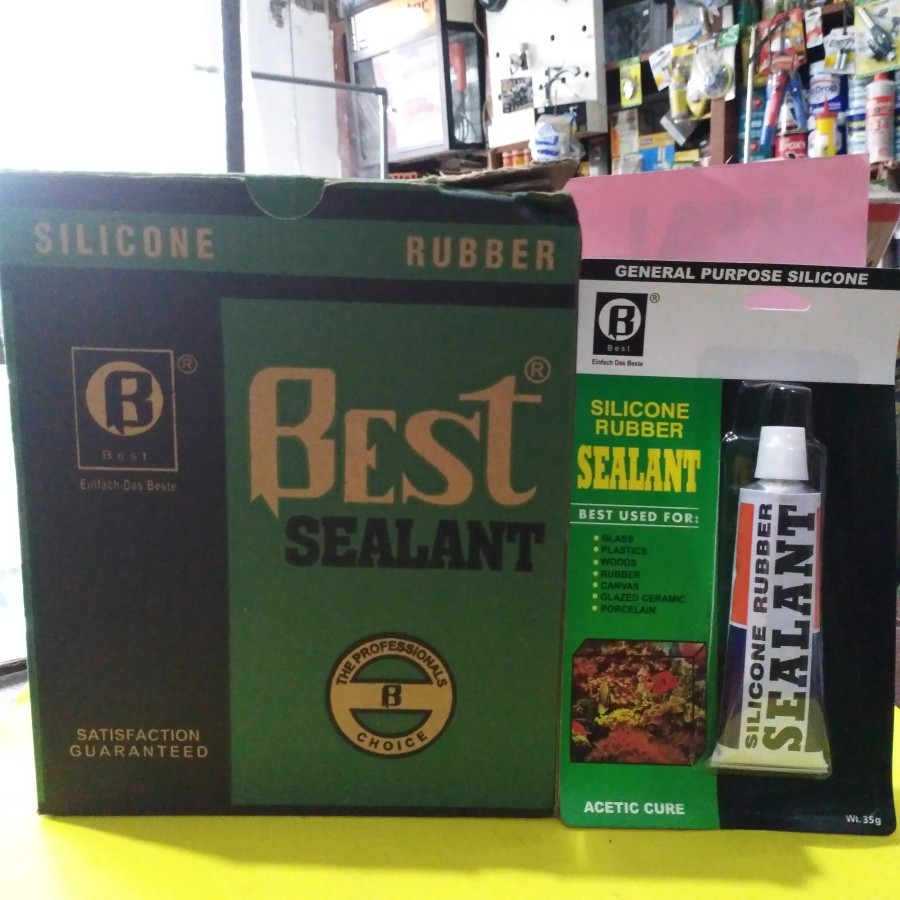 

Lem Silikon Silicone Sealant Clear| Lem Kaca Aquarium Clear Pasta 35gr