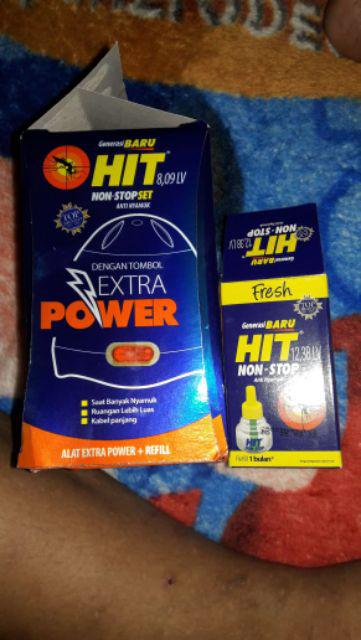 Refill Hit Non Stop Extra Power Isi Ulang Obat Nyamuk Listrik 1bulan