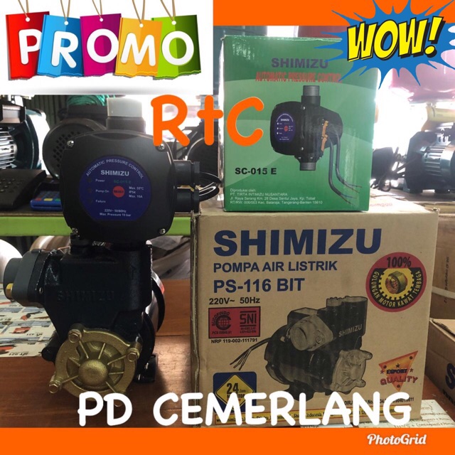 Pompa Pendorong Shimizu Booster Pump Shimizu Otomatis Pressure Control Shopee Indonesia