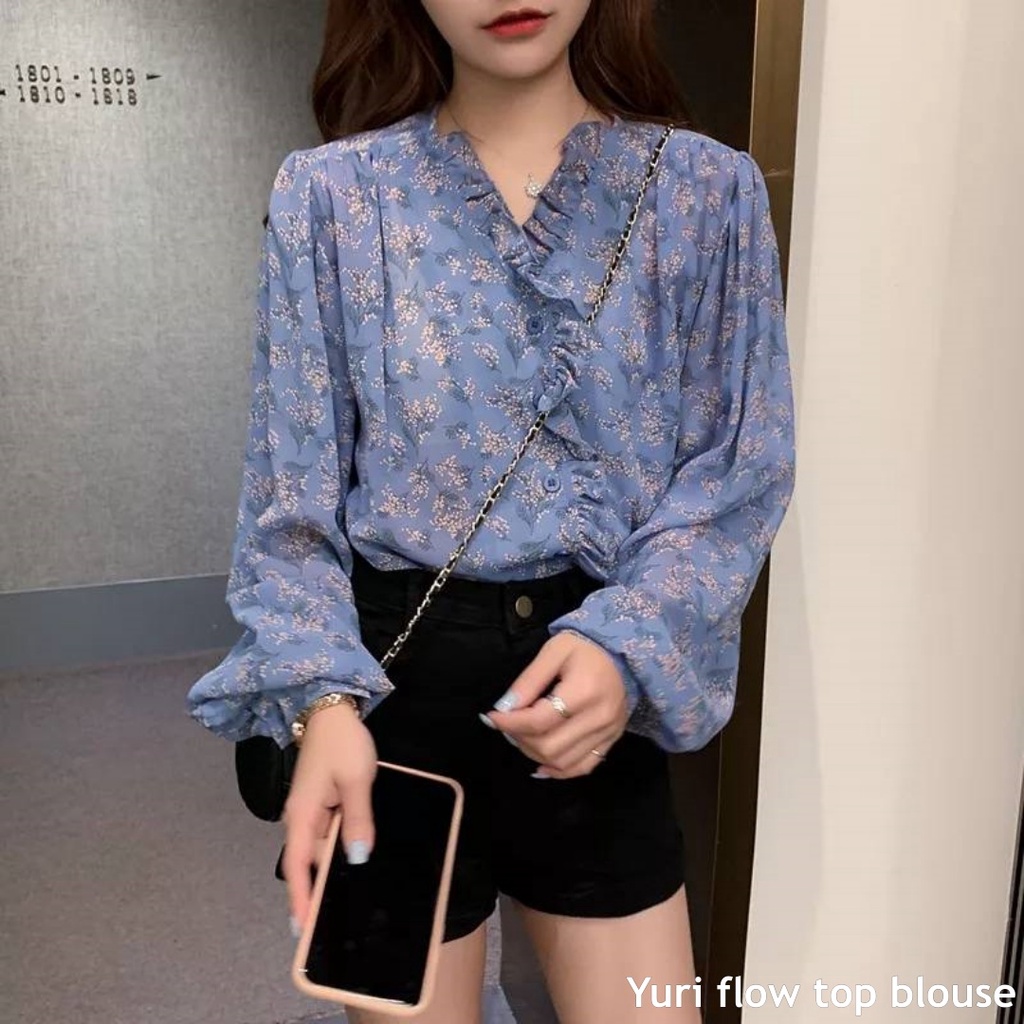 Yuri flow top blouse - Thejanclothes