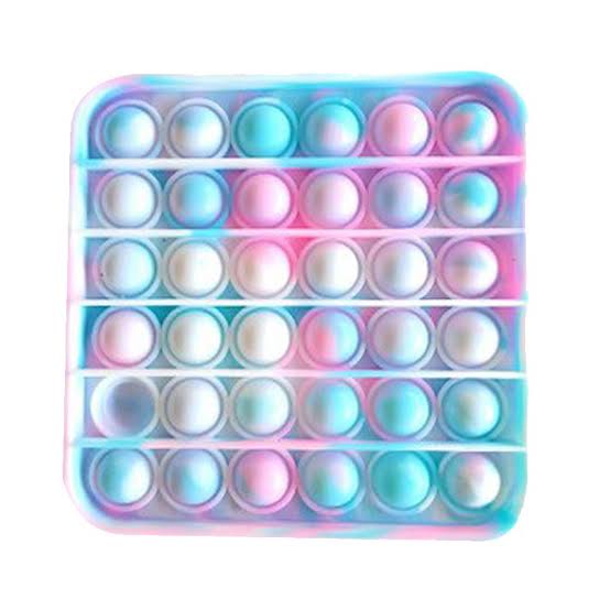 PUSH POP IT FIDGET TOY RAINBOW MAINAN ANAK BUBBLE SENSORIK TOYS STRESS RELIVER BUBBLE-KOTAK PR