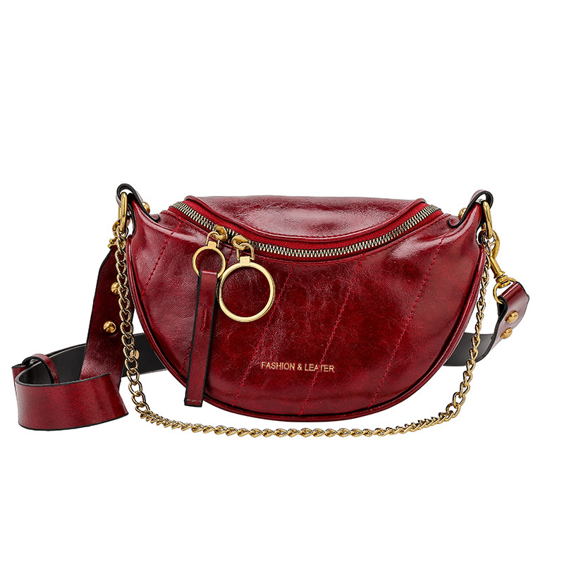 [ Clearance Sale! ] Tas Wanita Model Tali Rantai Shoulder Bag Kulit Import Fashion Leather