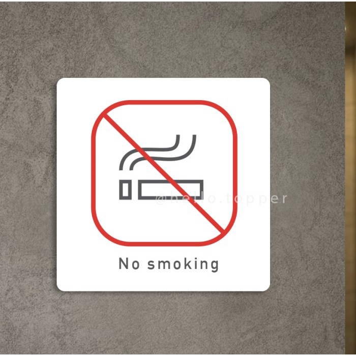 

Sign No Smoking AkrilikModern 15x15 | Sign Board Acrylic Keren