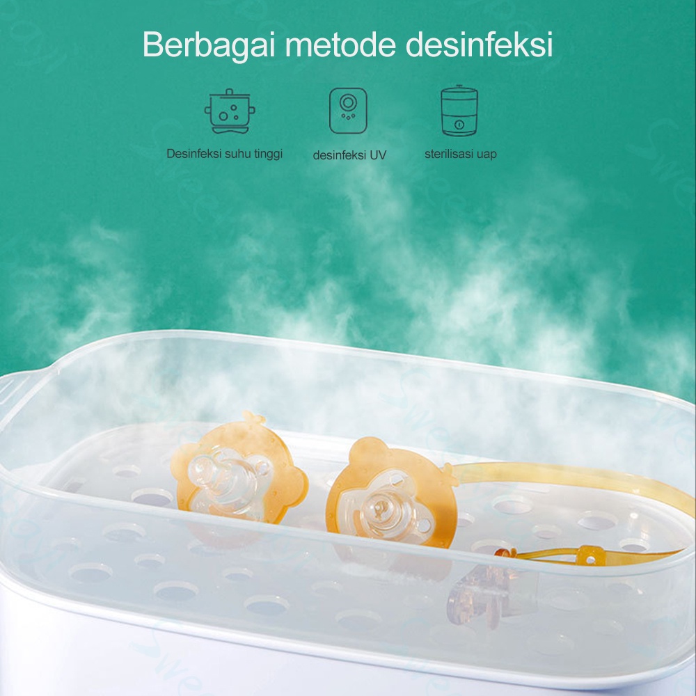 SweetyBayi Dot empeng bayi BPA free Kompeng bayi dengan rantai dan Kotak