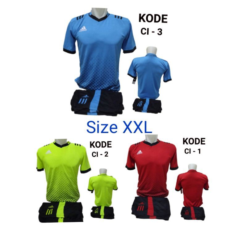 Jersey bola/futsal Olahraga SiZE XXL