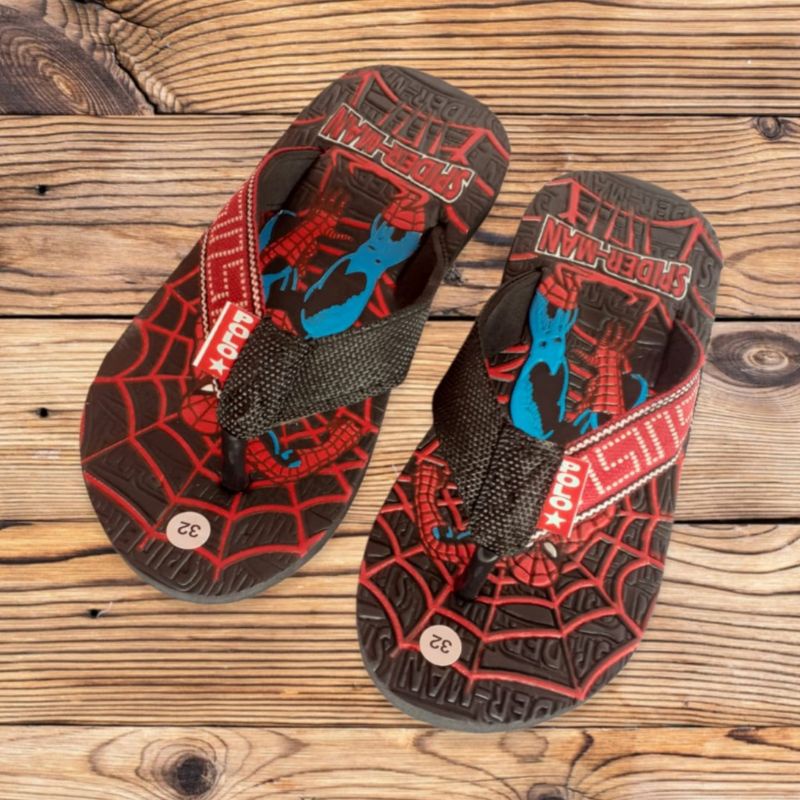 Sandal Jepit Anak SPIDERMAN Ukuran 31 - 35