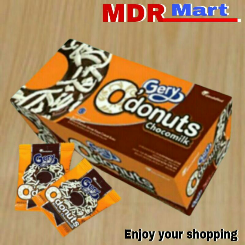 

O DONUTS GERY CHOCOMILK 1 BOX ISI 24 PCS 8 GRAM