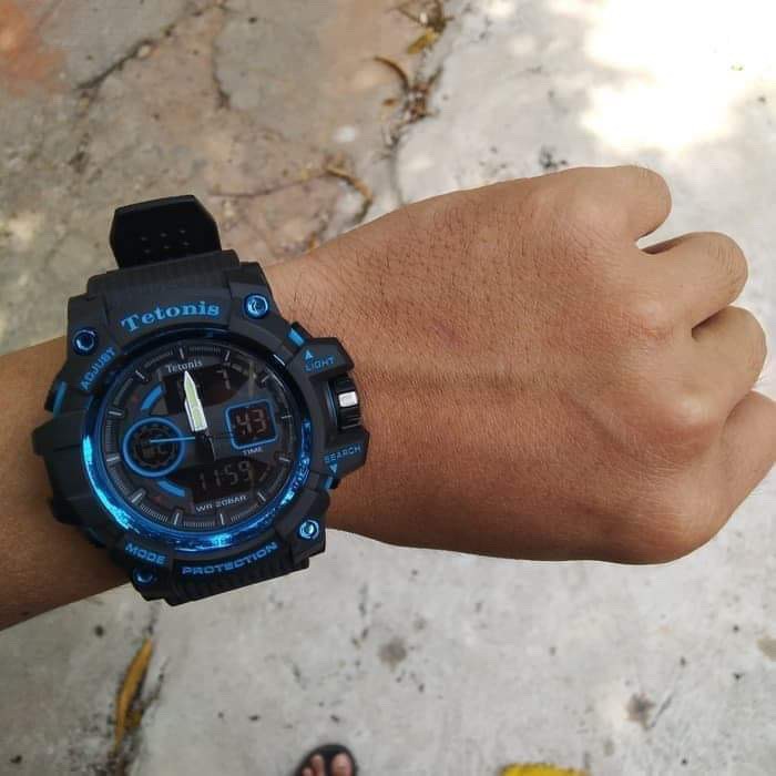 COD JAM TANGAN PRIA DUALTIME TETONIS TYPE : JT100-01