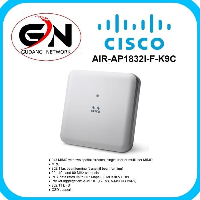 Cisco AIR-AP1832I-F-K9C Cisco Aironet Mobility Express 1830 Series